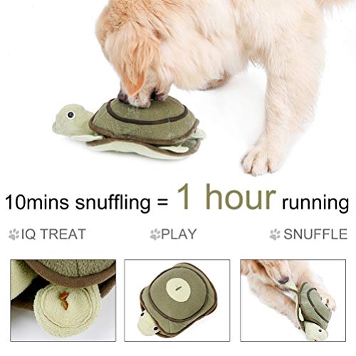 POPETPOP Juguete de Peluche para Mascotas Tortuga de Mar Rellena Juguete de Peluche Lindo Juguete Suave para Cachorro (Verde Oliva)