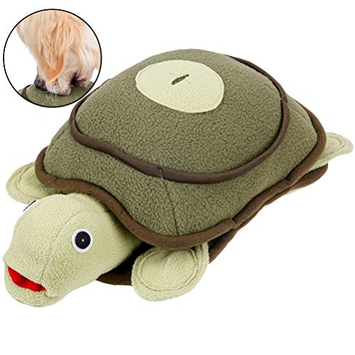 POPETPOP Juguete de Peluche para Mascotas Tortuga de Mar Rellena Juguete de Peluche Lindo Juguete Suave para Cachorro (Verde Oliva)