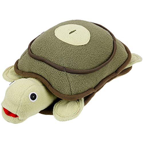 POPETPOP Juguete de Peluche para Mascotas Tortuga de Mar Rellena Juguete de Peluche Lindo Juguete Suave para Cachorro (Verde Oliva)