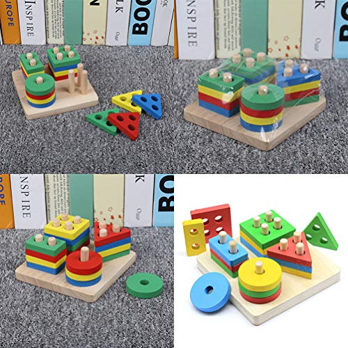 POPETPOP Juguete educativo para pájaros, juguetes educativos, juguetes de forraje de pájaros, rompecabezas de loro, juguete de bloques de madera, periquitos, cacatúas africanas de entrenamiento gris