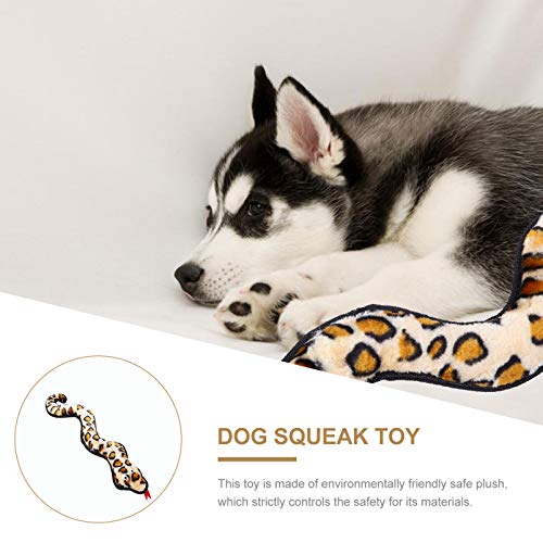 POPETPOP Juguete Interactivo para Perros Perro Duradero Morder La Dentición Juguete para Masticar Peluche Serpiente Sonido Juguete para Cachorro de Perro