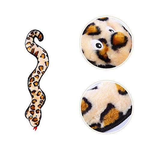 POPETPOP Juguete Interactivo para Perros Perro Duradero Morder La Dentición Juguete para Masticar Peluche Serpiente Sonido Juguete para Cachorro de Perro