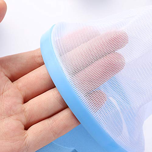 POPETPOP Lavadora Capturador de Cabello Bolsa de Malla de Pelusa Flotante Ciruela en Flor Forma Red de Filtro de Cabello Bolsa (Color Aleatorio) 6pcs