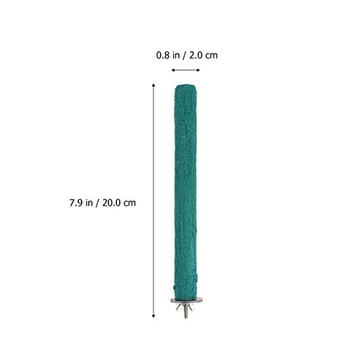 POPETPOP Perca de Loro Loro de Madera Garras de Molienda Palo Soporte de Molienda de Pájaros Juguete de Escalada Duradero Soporte de Entrenamiento de Loros Palo de Molienda de Aves (Color Rabdom)