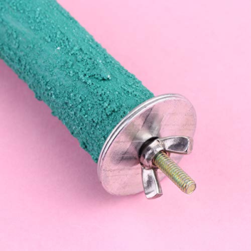 POPETPOP Perca de Loro Loro de Madera Garras de Molienda Palo Soporte de Molienda de Pájaros Juguete de Escalada Duradero Soporte de Entrenamiento de Loros Palo de Molienda de Aves (Color Rabdom)
