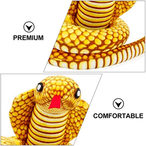 POPETPOP Perro de Juguete Chirriante Serpiente de Peluche Cachorro de Juguete para Masticar Divertido Cuello de Perro Chirriante Juguetes para Perros Interactivos Lavables Resistentes a La
