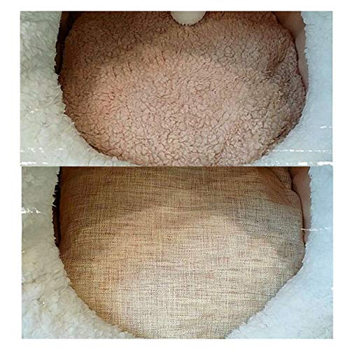 Portátil Cómoda acogedora cama de mascotas camas para perros Casa de invierno Bolsa de dormir para dormir portátil Portátil interior Perritos Tienda con cojín extraíble plegable para conejo, ardilla,