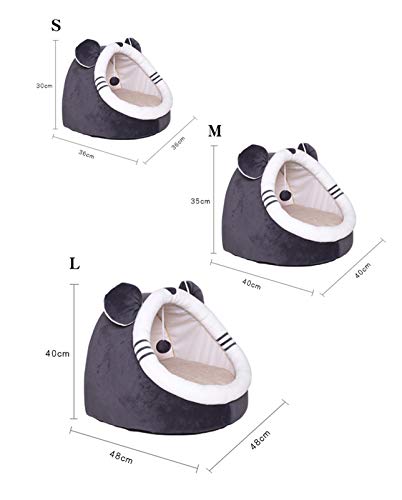 Portátil Cómoda acogedora cama de mascotas camas para perros Casa de invierno Bolsa de dormir para dormir portátil Portátil interior Perritos Tienda con cojín extraíble plegable para conejo, ardilla,