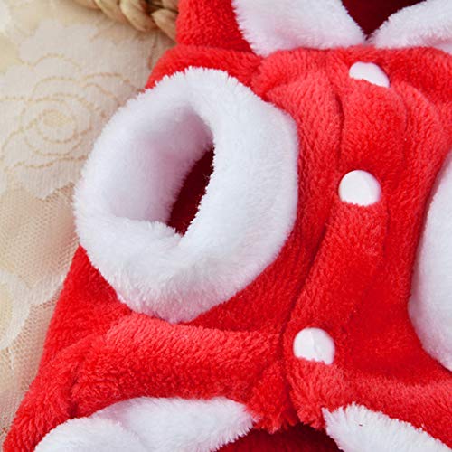 Poseca Traje de Papá Noel de Navidad para Cachorros Perros pequeños Trajes de Reno Disfraz de muñeco de Nieve para Perros Disfraz de Navidad para Mascotas para Perros pequeños Gatos