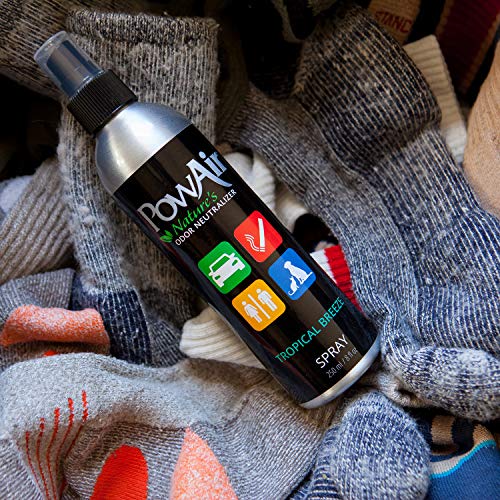 PowAir Spray – Neutralizador de malos olores de aceites esenciales. Actúa en ambientes cerrados y elimina olores de armarios, zapateros, bolsos, maleteros, coches.Perfume Apple Crumble | 250 ml