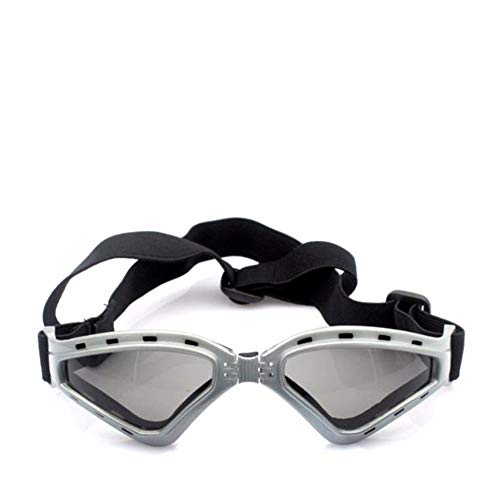 ppactvo Gafas para Perros Gafas De Sol para Cachorros Gafas De ProteccióN Ocular Anti-UV Gafas Impermeables A Prueba De Viento Anti-Vaho para PequeñAs Y Medianas Gray