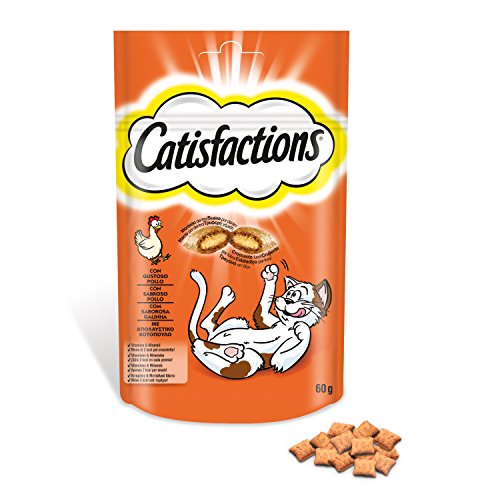 Premios para gatos sabor pollo 60g | [Pack de 6]