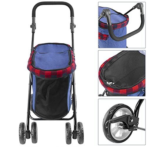 PrimeMatik - Carrito de niños para Transportar Perros, Gatos y Mascotas. Color Rojo