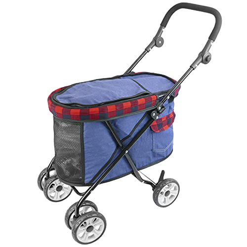PrimeMatik - Carrito de niños para Transportar Perros, Gatos y Mascotas. Color Rojo