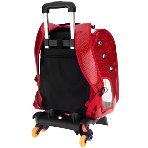 PrixPrime - Mochila de Transporte para Mascotas Perros, Gatos y Animales de compañía con Ruedas.