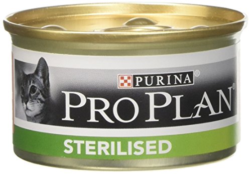PRO PLAN STERILIZED - Terrina de salmón y atún - Cajas de comida para gatos adultos