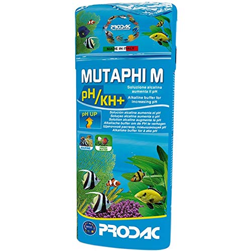 Prodac MUTAPHI M PH+ INNALZA ALZA EL Valor del pH en acuario dulce y marino 100 ml