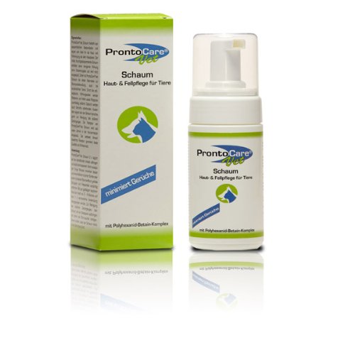 Prontocare - Espuma Vet de 100 ml – ideal también para la limpieza del conducto auditivo exterior en animales.