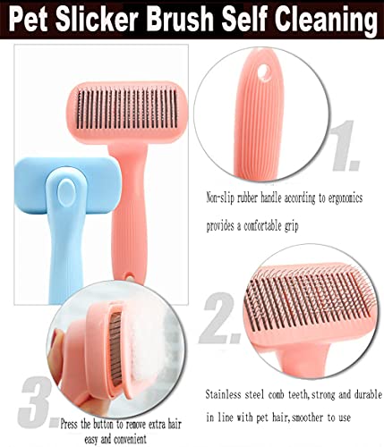 PTCCTV Rodillo Removedor de Pelo para Mascotas,Cepillo Autolimpiante Perros Gatos Cepillo de Aseo Guantes,Cepillo Mágico con Rodillo para Pelusa para Mascotas Herramientas para Eliminar Función Masaje