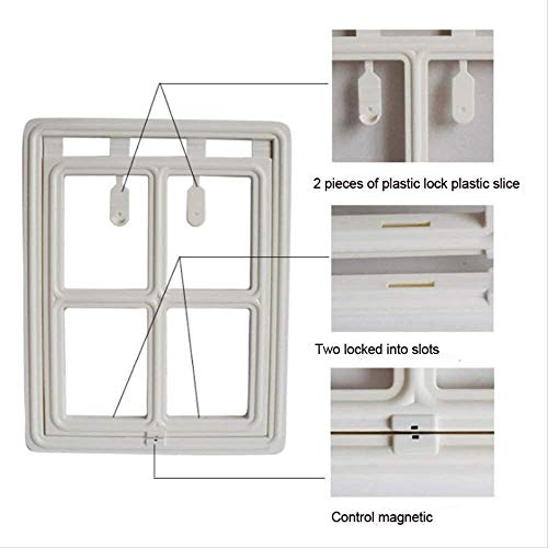 Puerta abatible Mascotas Puerta Gatos Trampilla Perros Perro Mascotas Puerta abatible Gatos Pantalla Ventana Puertas abatibles de Seguridad Túnel Mascotas Valla Perros Puerta de Acceso Gratuito el h
