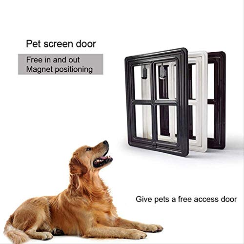 Puerta abatible Mascotas Puerta Gatos Trampilla Perros Perro Mascotas Puerta abatible Gatos Pantalla Ventana Puertas abatibles de Seguridad Túnel Mascotas Valla Perros Puerta de Acceso Gratuito el h