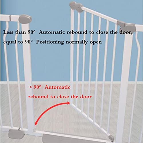 Puerta De Seguridad Para Bebés Metal Metal Pet Puerta Puerta Puerta Barrera Auto Cerrar Puerta Doble Bloqueo Auto Cerrar Cerca De Escalera Protección De Mascotas Para Niños Niños Niños(Size:160-167cm)