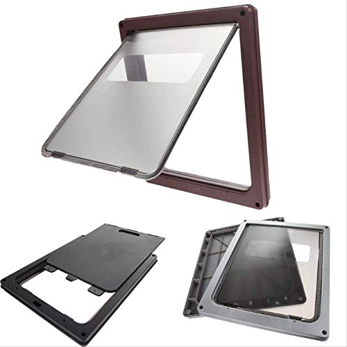 Puerta Mascotas Puertas Gatos Puertas Perros Mascotas Entrada y Salida Gatos Acceso Libre Puerta con Solapa con Cerradura magnética Marco telescópico Transparente Puerta Cierre Libre Blanco Firme du
