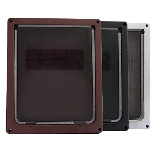 Puerta Mascotas Puertas Gatos Puertas Perros Mascotas Entrada y Salida Gatos Acceso Libre Puerta con Solapa con Cerradura magnética Marco telescópico Transparente Puerta Cierre Libre Blanco Firme du