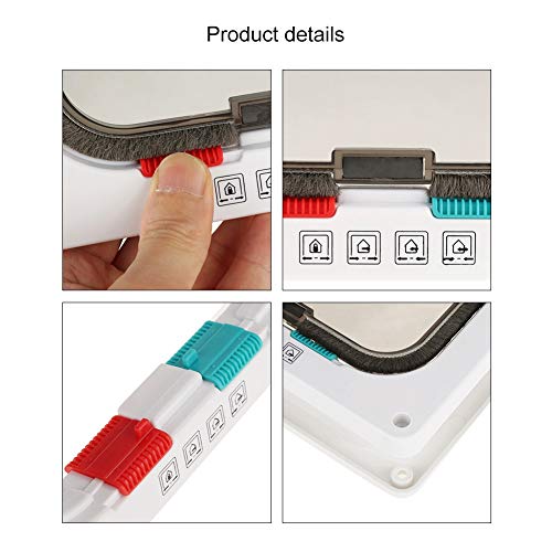 Puerta para gatos, 4 vías con cerradura para mascotas, gato, interior, exterior, puerta abatible, puerta transparente magnética con cerradura para perros pequeños para gatitos, perros pequeños