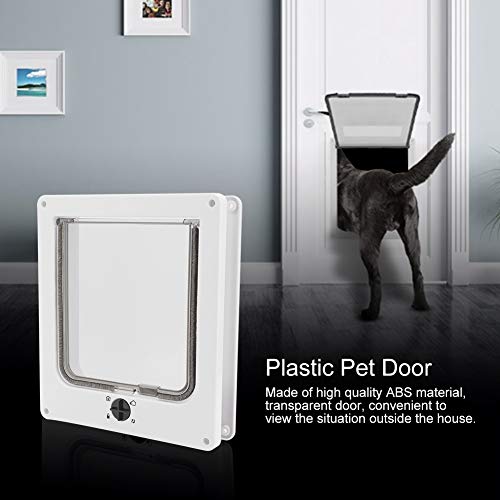 Puerta para Gatos Cerradura de 4 vías Puerta para Mascotas Aleta de Perro Flexible para Gatos Interruptor Giratorio de 4 vías Puerta para Mascotas Aleta de Gato Inteligente Puerta de Gato (#1)