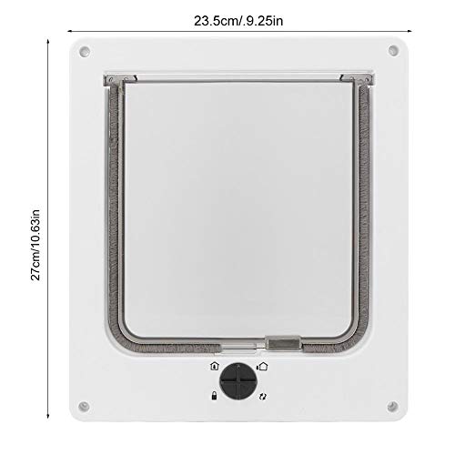 Puerta para Gatos Cerradura de 4 vías Puerta para Mascotas Aleta de Perro Flexible para Gatos Interruptor Giratorio de 4 vías Puerta para Mascotas Aleta de Gato Inteligente Puerta de Gato (#1)
