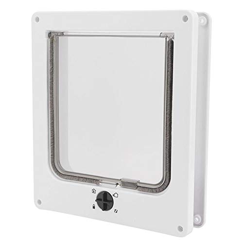 Puerta para Gatos Cerradura de 4 vías Puerta para Mascotas Aleta de Perro Flexible para Gatos Interruptor Giratorio de 4 vías Puerta para Mascotas Aleta de Gato Inteligente Puerta de Gato (#1)
