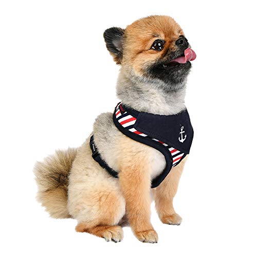 PUPPIA - Arnés para Perros Seaman Harness A, Azul Marino, XL