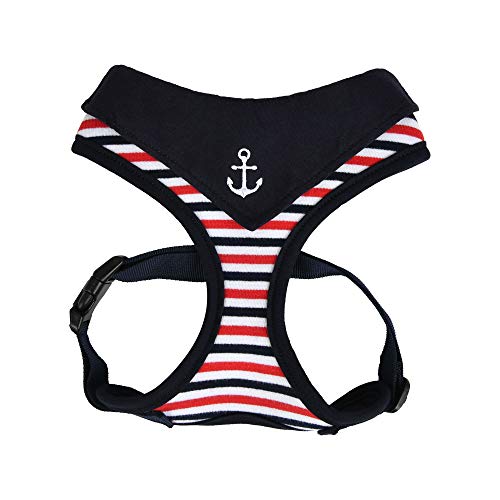 PUPPIA - Arnés para Perros Seaman Harness A, Azul Marino, XL