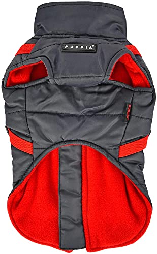 Puppia PAPD-VT1366-GY-M Mountaineer II - Abrigo para Mascotas, Color Gris, Mediano