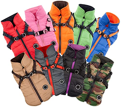 Puppia PAPD-VT1366-GY-M Mountaineer II - Abrigo para Mascotas, Color Gris, Mediano