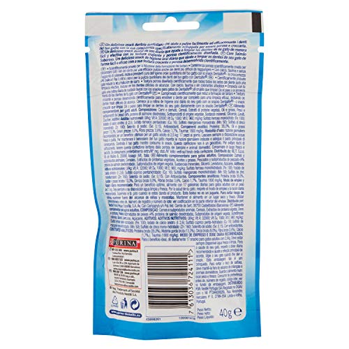 Purina DENTALIFE Cat SALMÓN 8X40 GR, Negro, Estandar