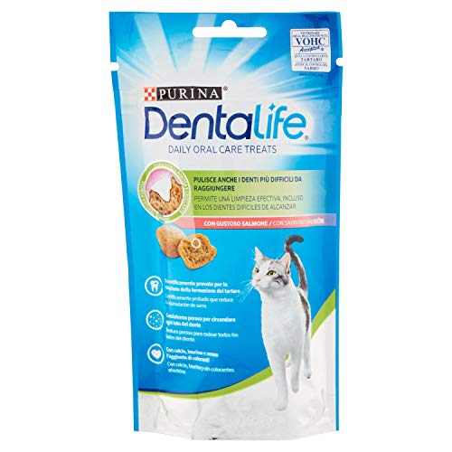 Purina DENTALIFE Cat SALMÓN 8X40 GR, Negro, Estandar