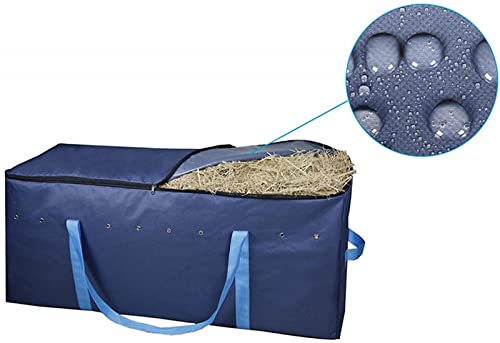 QDPJ Bolsa plegable para heno para animales pequeños, saco de alimentación grande para almacenar heno fresco para caballos, vacas y ovejas, soporte portátil para almacenar
