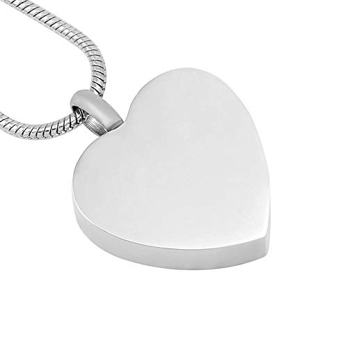 QFV Pet Ash Keepsake Forever in My Heart with Paw Ash Holder Corazón Urn Memorial Ashes Locket para Perro Mascota