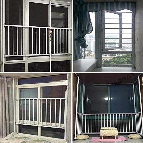 QIANDA Ventana Guardia Seguridad Barras Robo Proteccion Reja De La Ventana Sin Golpe for Bebé Seguro En Casa (Color : Height 50cm, Size : L80cm)