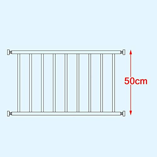 QIANDA Ventana Guardia Seguridad Barras Robo Proteccion Reja De La Ventana Sin Golpe for Bebé Seguro En Casa (Color : Height 50cm, Size : L80cm)