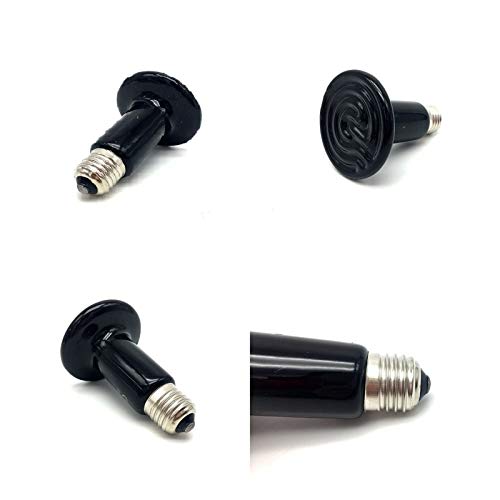 qidongshimaohuacegongqiyouxiangongsi Inicio y Cocina Bombilla Pet Reptil infrarrojo lejano de cerámica Calefacción lámpara de Calor emisor de luz 25W 50W 75W 100W 150W 200W (Color : 200W)