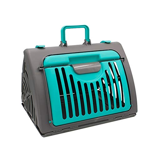 QIFFIY Mochila Perro Mochila Gato Portátil de Viaje Plegable Bolsa de Perrito del Perro del Gato al Aire Libre Bolso del Perro del Portador Bolsos de Hombro Suave Perro Bolsa Carrier (Color : Blue)