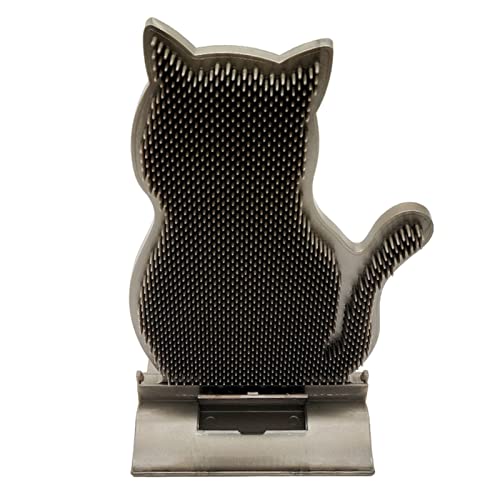 qingmutech Quita Pelos Mascota Gato Auto Groomer con Catnip Soft Cat Peine Cepillo Cats Mural Mural Massage Frote la Cara con un Combate Peine Pet Supplying Supplying Peine Perro (Size : Coffee)