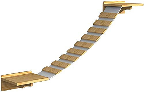 qiuqiu Escalera De Gato, Muro De Escalada De Gato, Escalera De Escalada De Pared, Ahorrador De Espacio, Estante De Escalada De Gato Mascota Montado En La Pared