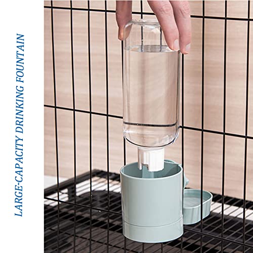 QJM Comedero Gato Automatico - Comedero Automático De Mascotas para Perros Y Gatos para Gatos Montado En La Pared con Dispensador De Agua, Alimentador para Cachorros Pequeños/Grandes