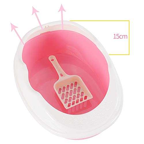 QNMM Inodoro Cuna Caja De Arena para Gatos Bandeja para Perros para Gatos Suministros para Inodoros Peluche Antisalpicaduras Mascota Perro Toilette Cachorro Interior Hogar Caja De Arena De Plástico
