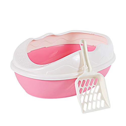 QNMM Inodoro Cuna Caja De Arena para Gatos Bandeja para Perros para Gatos Suministros para Inodoros Peluche Antisalpicaduras Mascota Perro Toilette Cachorro Interior Hogar Caja De Arena De Plástico
