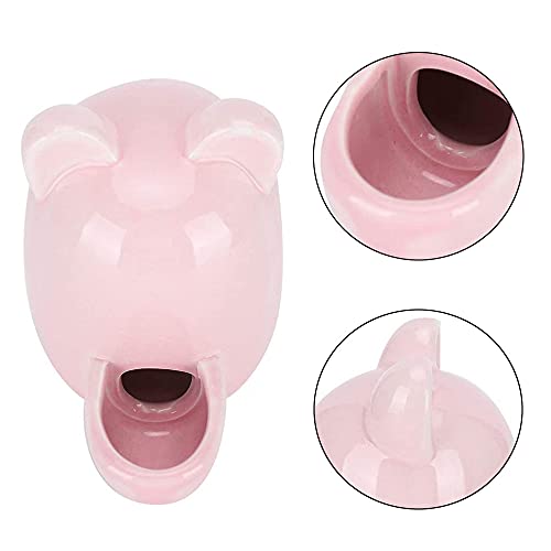 QQEE Cuenco de Cerámica para Hámsters, Cuenco Pequeño para Hámsters, Cuencos de Cerámica de Animales, Botella Agua Hámster Cerámica, Silencio Bebedero Hámster, para Hámsters, Hedgehog
